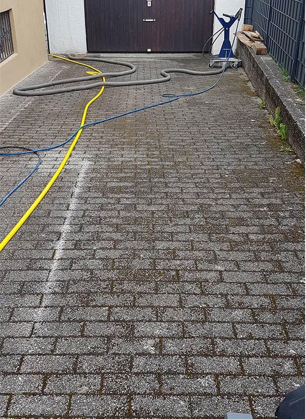 Avant - Lavage pression allée